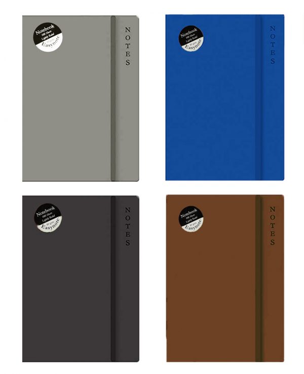 EasyNote-Soft-Touch-notebook blue black brown grey