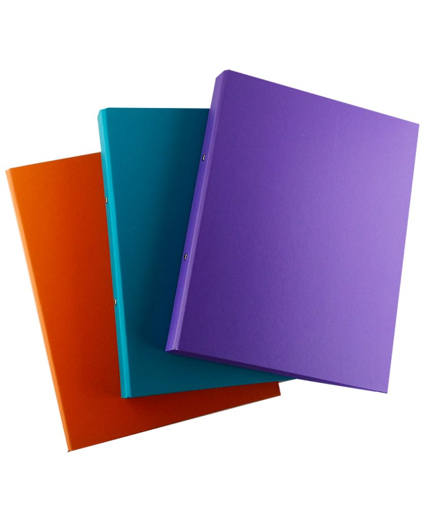 Pack of 3 Purple, Green and Orange Hard Cover Ring Binder - E&A ...