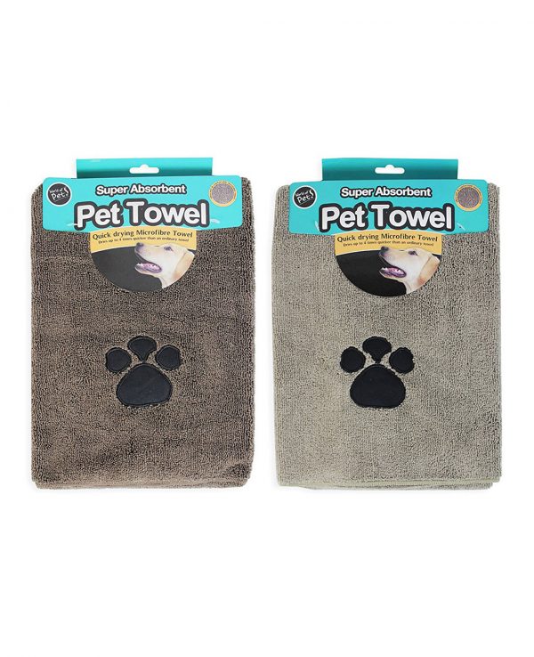 brown and beige microfibre pet towel