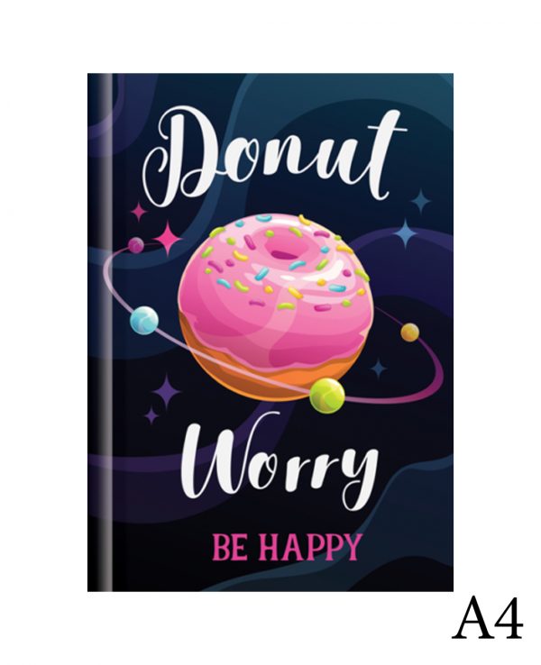 Donut a4-fashion notebook cover, hard back notebooks a4 a5 a6, beautiful notebooks journal