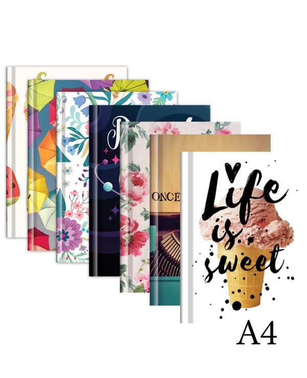 Fashion notebook a4-fashion notebook cover, hard back notebooks a4 a5 a6, beautiful notebooks journal