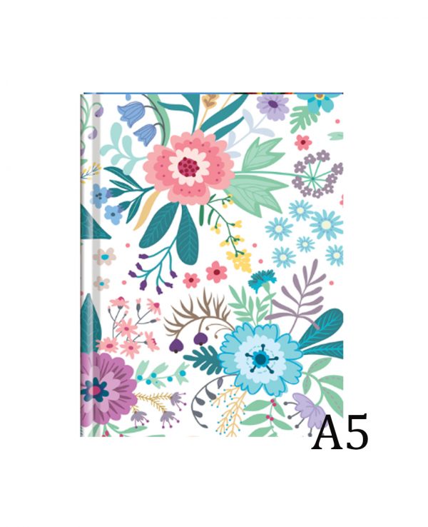 a5 floral hardback notebook