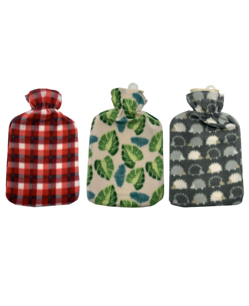 Assorted Fleece - 3 Covers | Hot Water Bottle | E&A Distribution