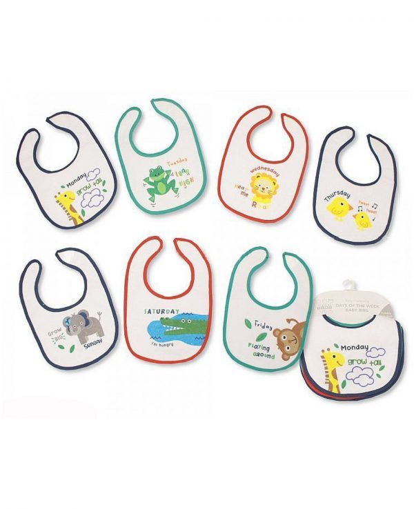 Baby Boy Bib Day of the Week, Baby Bibs Uk, waterproof bibs for babies, best baby bibs for drooling, waterproof drool bibs, bibs for solid food