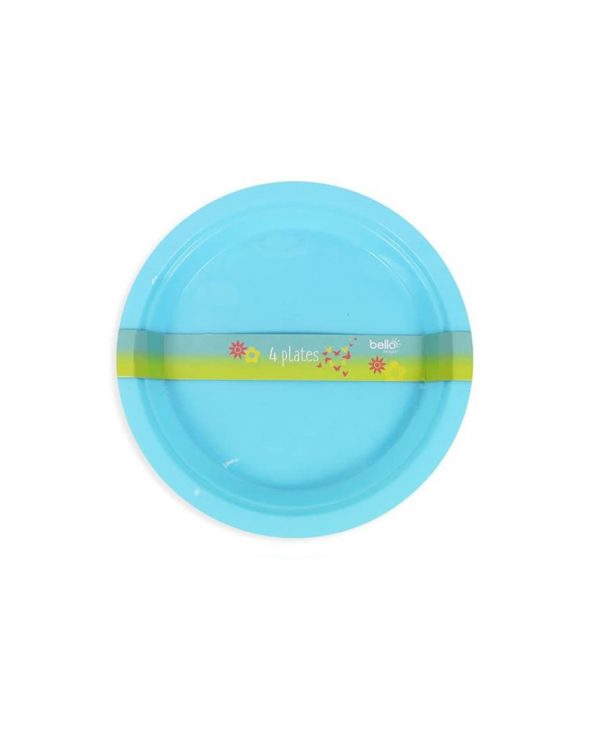 Blue Plate- strong reusable plastic plates, reusable plastic plates dishwasher safe, plastic plates suitable for microwave, plastic picnic plates dishwasher safe, hard plastic plates