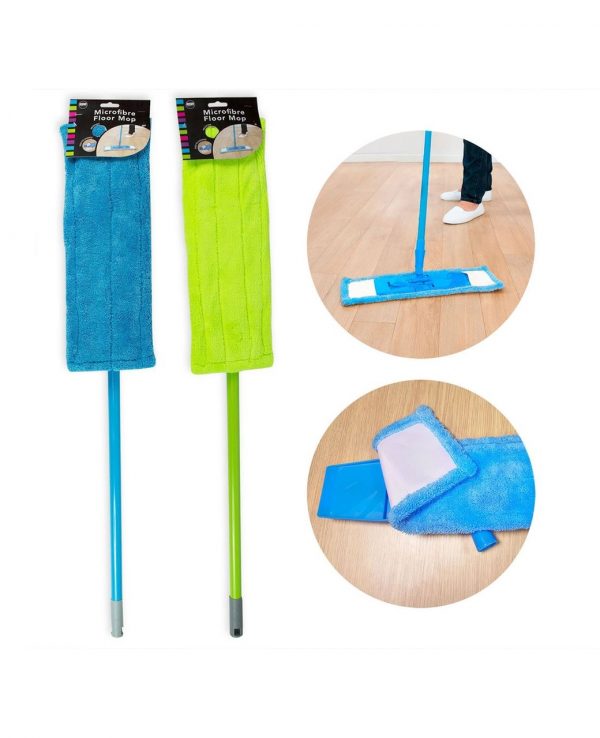 Green Blue microfibre microfiber mop, extendable microfibre microfiber mop, microfibre mop for laminate floor, wooden floor, tile floor