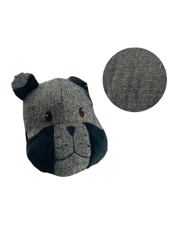 Grey Dog Herringbone Door Draught excluder-animal door draught excluder, funky draught excluders, sausage dog draught excluder, sausage dog draught excluder sewing pattern 2