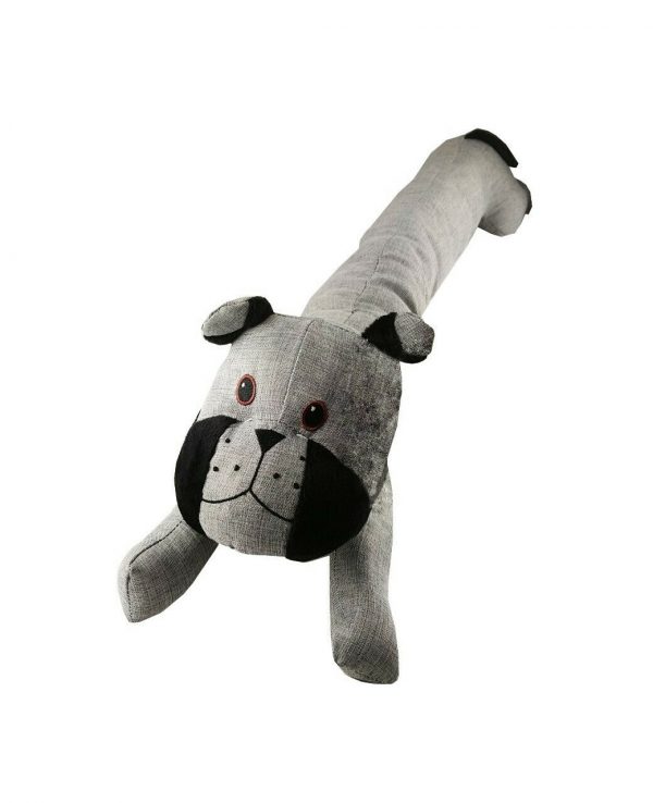 Grey Dog Linen Door Draught excluder-animal door draught excluder, funky draught excluders, sausage dog draught excluder, sausage dog draught excluder sewing pattern