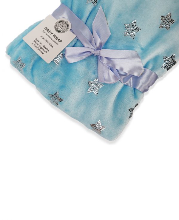 Star Blue 2 star pattern fleece blanket, star throw blanket, star blanket, baby, star fleece blanket, soft touch baby blanket