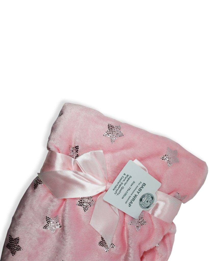 Star Fleece Blanket - 2 Colours | Baby Blankets | E&A Distribution