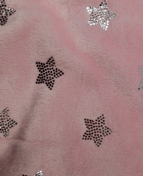 Star Pink 5 star pattern fleece blanket, star throw blanket, star blanket, baby, star fleece blanket, soft touch baby blanket