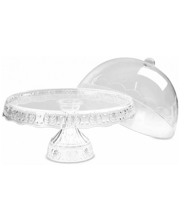 cake stand with lid, cake stand with dome, clear cake stand, cake stand with domed lid, cake stand argos wilko 4