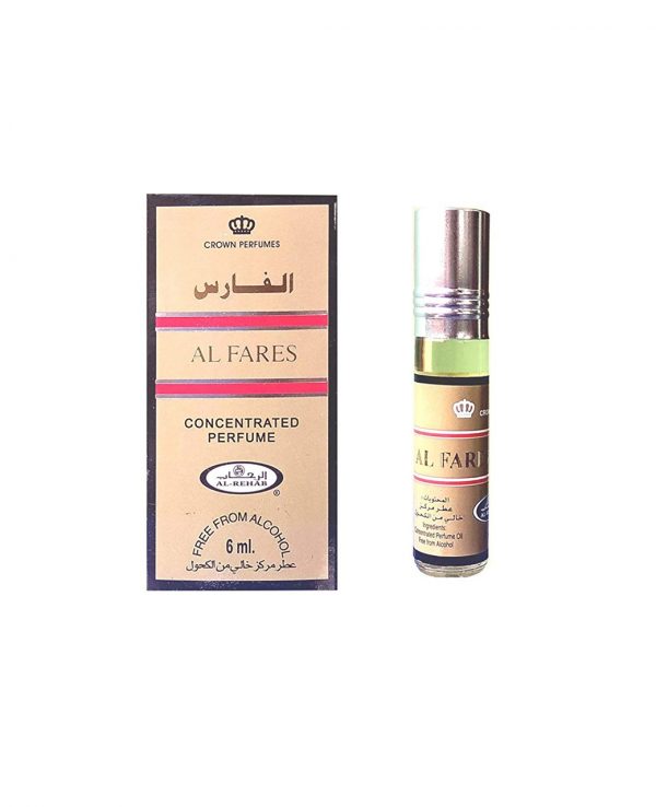 Al Fares perfume oil 6ml roll on attar al rehab-al rehab concentrated perfume oil, best attar perfume oil, al-rehab crown roll on attar perfume oil, best arabic perfume oil