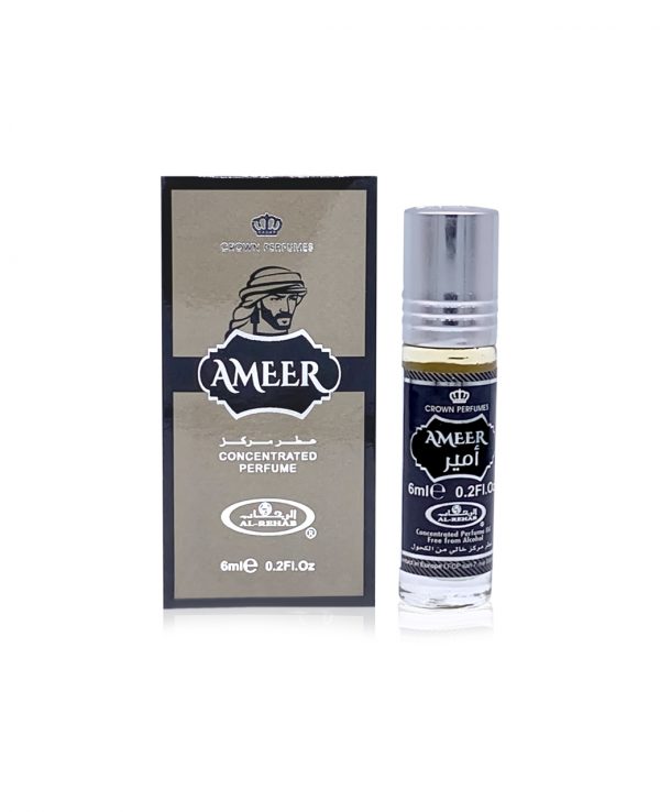 Ameer perfume oil 6ml roll on attar al rehab-al rehab concentrated perfume oil, best attar perfume oil, al-rehab crown roll on attar perfume oil, best arabic perfume oil