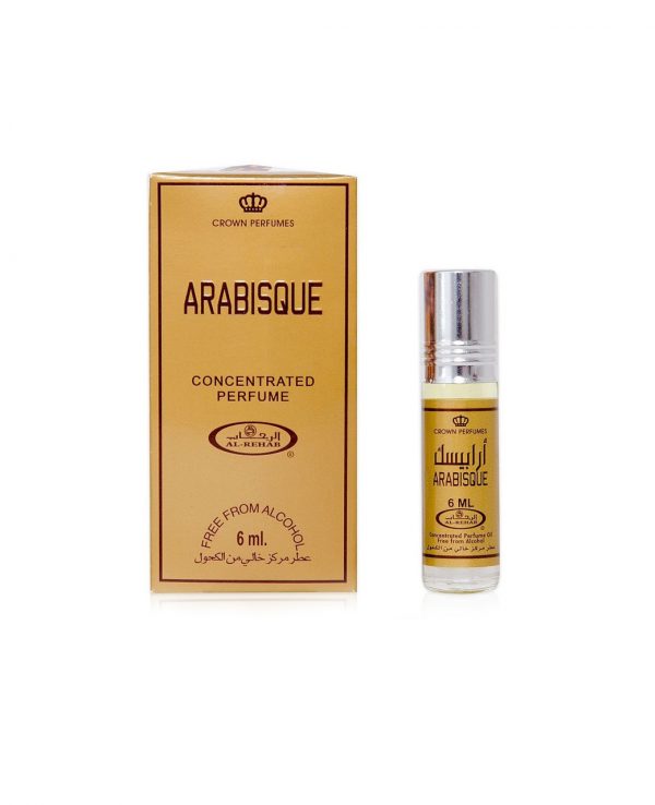 Arabisque Arabesque perfume oil 6ml roll on attar al rehab-al rehab concentrated perfume oil, best attar perfume oil, al-rehab crown roll on attar perfume oil, best arabic perfume oil