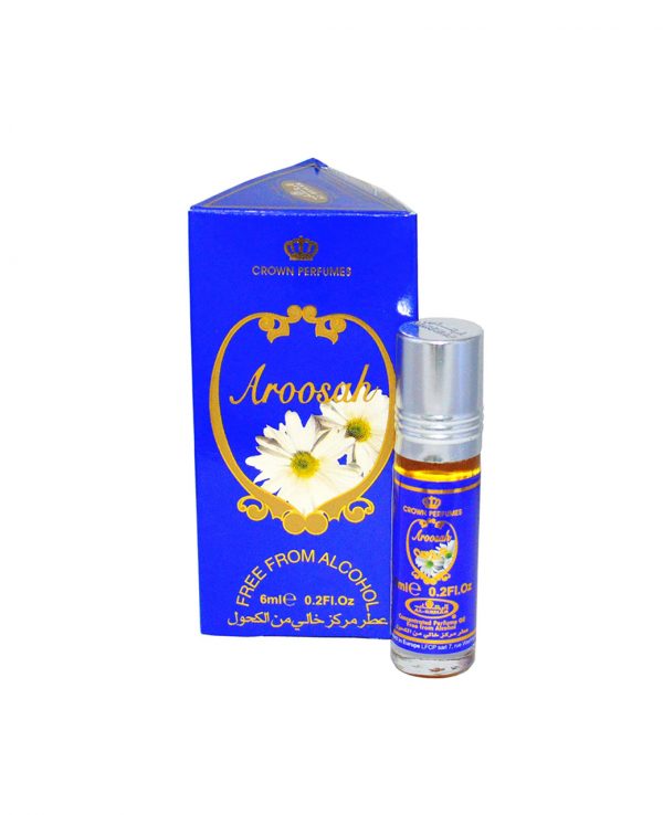 Aroosah perfume oil 6ml roll on attar al rehab-al rehab concentrated perfume oil, best attar perfume oil, al-rehab crown roll on attar perfume oil, best arabic perfume oil