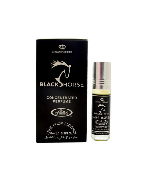 Black horse perfume oil 6ml roll on attar al rehab-al rehab concentrated perfume oil, best attar perfume oil, al-rehab crown roll on attar perfume oil, best arabic perfume oil