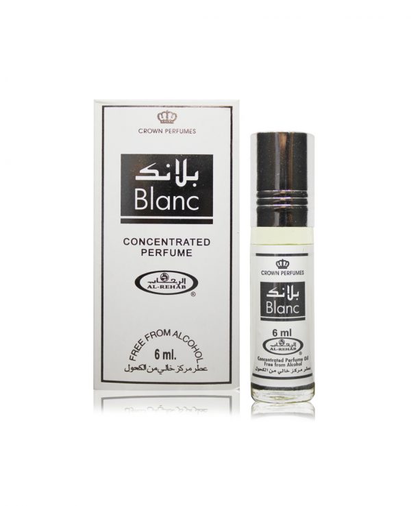 Blanc perfume oil 6ml roll on attar al rehab-al rehab concentrated perfume oil, best attar perfume oil, al-rehab crown roll on attar perfume oil, best arabic perfume oil