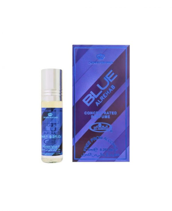 Blue perfume oil 6ml roll on attar al rehab-al rehab concentrated perfume oil, best attar perfume oil, al-rehab crown roll on attar perfume oil, best arabic perfume oil