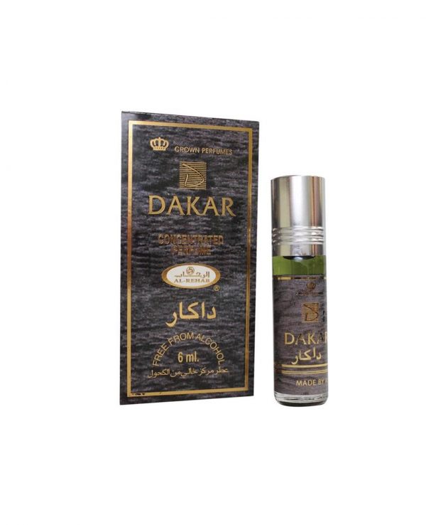 Dakar perfume oil 6ml roll on attar al rehab-al rehab concentrated perfume oil, best attar perfume oil, al-rehab crown roll on attar perfume oil, best arabic perfume oil