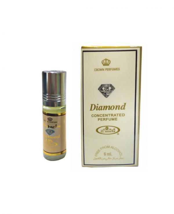 Diamond perfume oil 6ml roll on attar al rehab-al rehab concentrated perfume oil, best attar perfume oil, al-rehab crown roll on attar perfume oil, best arabic perfume oil