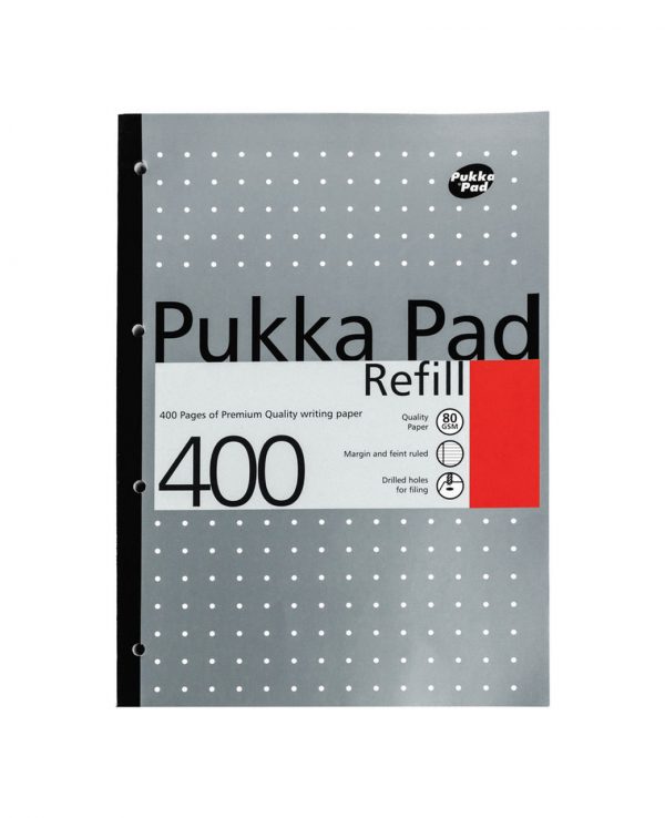 Pukka Pad 400 Refill Note Book Note Pad Grey- pukka pad refill 400, pukka pastel refill pad 400 page, pukka 400 sheet refill pad