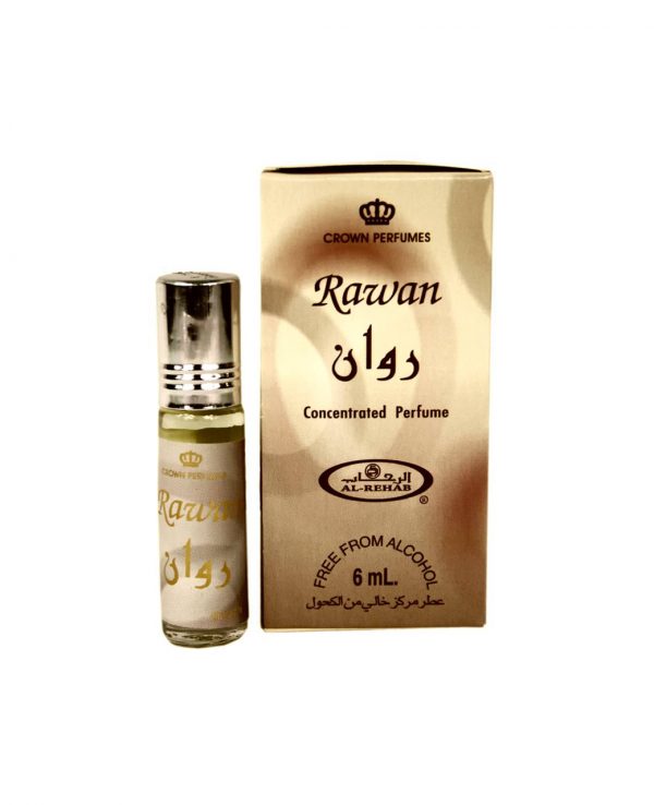 Rawan perfume oil 6ml roll on attar al rehab-al rehab concentrated perfume oil, best attar perfume oil, al-rehab crown roll on attar perfume oil, best arabic perfume oil