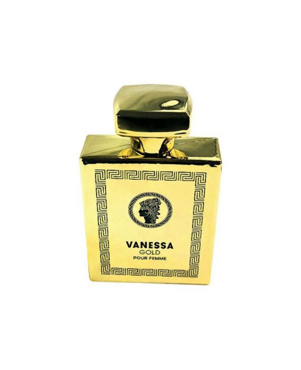 Vanessa Gold 100ml Fragrance World-arabian oud perfume, arabic oudh, best arabic perfume for ladies, arabian oud perfume uk, fragrance, best arabian oud fragrance, lattafa uk 2