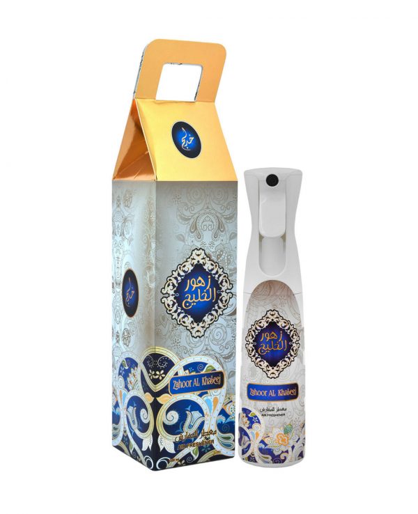 Zahoor Al Khaleej Water Based Room Spray -arabic room spray, arabian oud room spray, oud home spray, water based room spray, room spray formulation, islamic air freshener, arabian oud air freshener