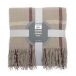 Brown Woven Throw Blanket 2-throws home decor, checked pattern throw blanket, check print fleece blanket