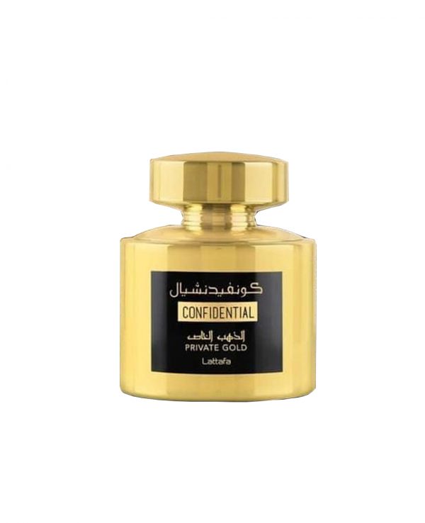 Confidential Private Gold 100ml lattafa perfume-arabian oud perfume, arabic oudh, best arabic perfume for ladies, arabian oud perfume uk, fragrance, best arabian oud fragrance lattafa uk 2