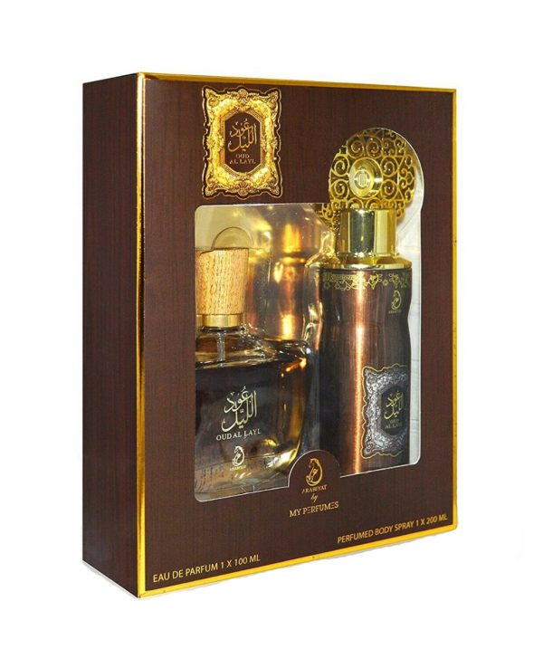 Oud Al Layl Perfume 100ml gift Set By My perfumes for women for men arabic perfume perfume spray perfume bottle