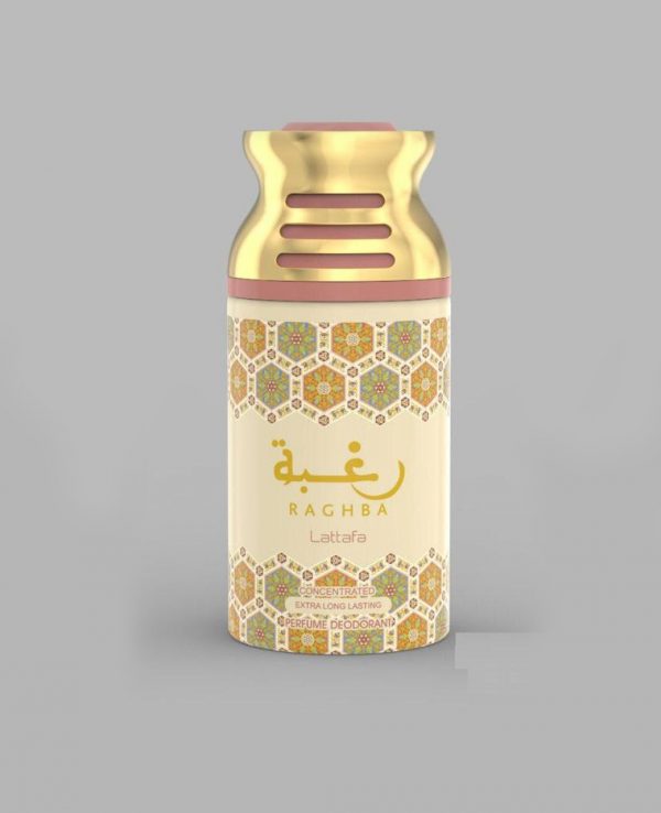 Lattafa Raghba 250ml perfume deodorant deo spray- arabian oud body spray