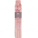 Pink Long Faux Fur Hot Water Bottle