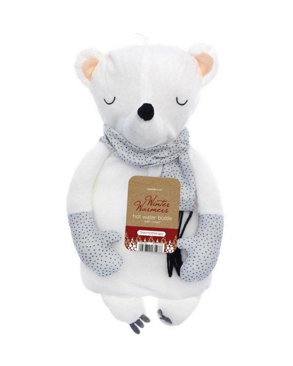 Polar Bear Scarf Hot Water Bottle