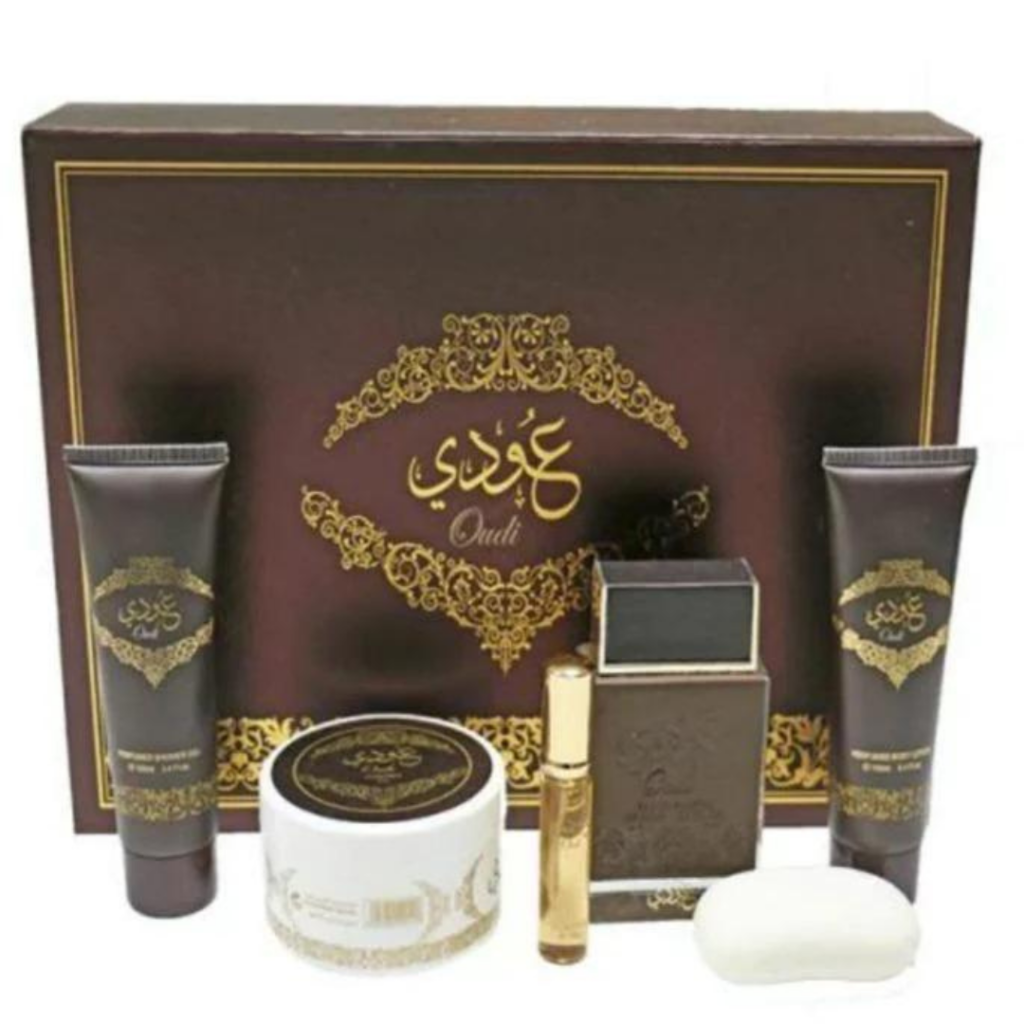 Oudi Perfume Gift set (Eau de Parfume 100ml Powder Body Lotion