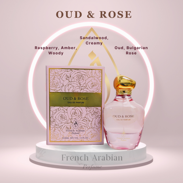 Oud & Rose Women 100ml Eau de Parfum by French Arabian Perfumes