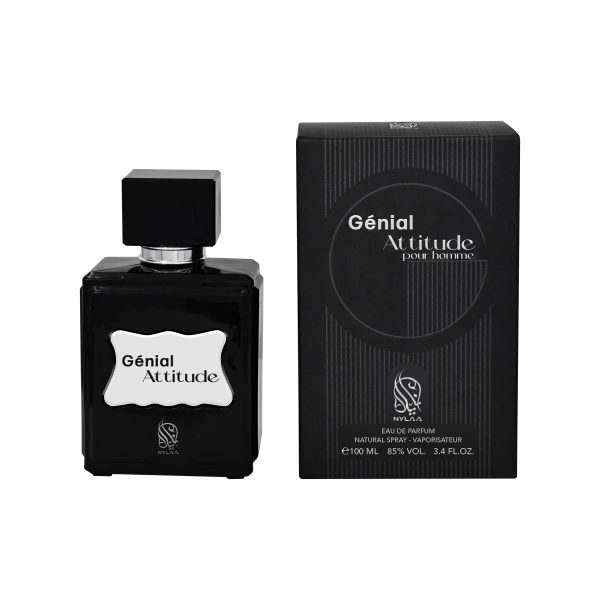 Genial Attitude Perfume EDP 100ml Citrus Woody Fragrance For Him By Nylaa Perfumes