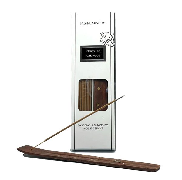 OAK WOOD INCENSE STICKS WITH WOODEN HOLDER