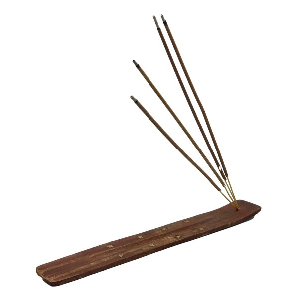 ROSE AMBER INCENSE STICKS WITH WOODEN HOLDER