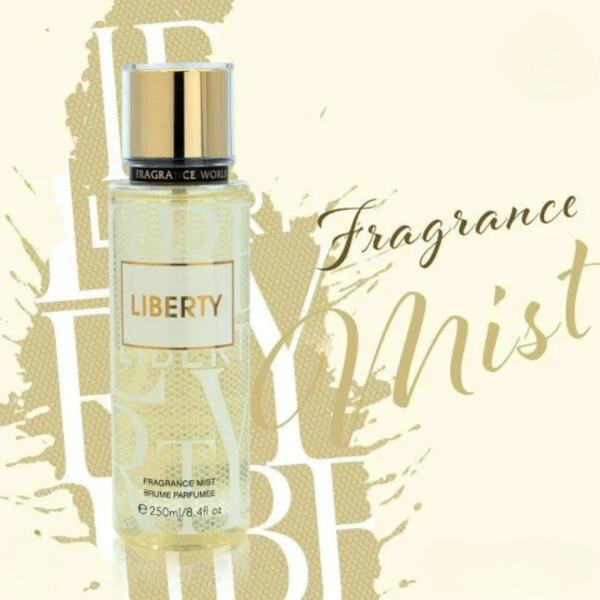 Liberty Fragrance Mist 250ml by Fragrance World Inspired by: YSL Libre