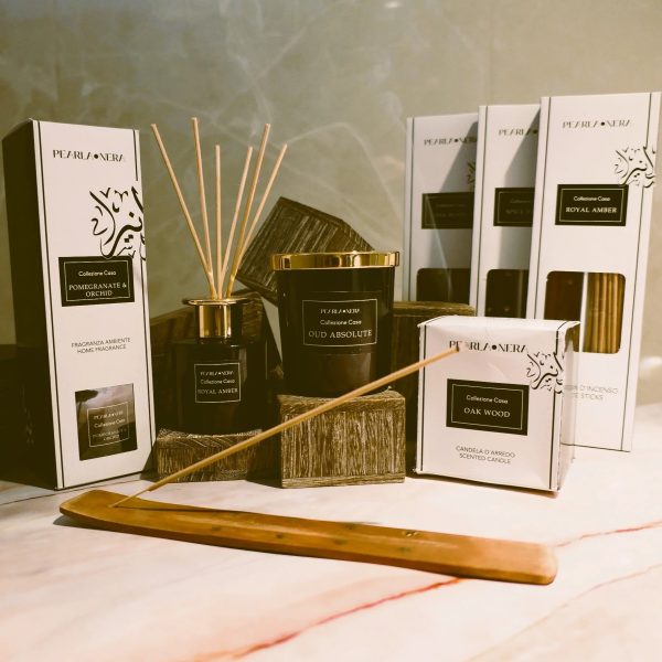 Dark Wood Incense Sticks with Wooden Holder