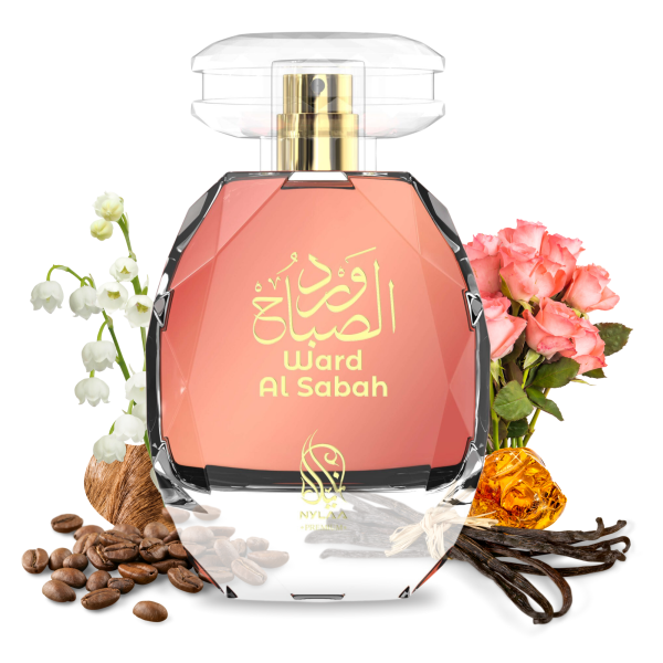 Ward Al Sabah 100ml EDP by Nylaa Perfume for Women Inspired by Intense Cafe Fragrance Notes: Top notes: Rose Middle notes: Lily of the Valley, Colombian coffee Base notes: Vanilla, Musk, Amber