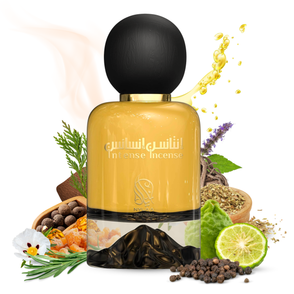 Intense Incense EDP 100ml by Nylaa Perfume for Men Inspired by Interlude Man Amouage Fragrance Notes: Top notes: Encens, Mandarin oil, Olibanum, Black pepper, Bergamot Middle notes: Rosemary, Pimento berry, Oregano Base notes: Haitian vetiver, Indonesian patchouli, Honduras styrax, Brazilian copaiba, Virginian cedarwood, labdanum, Amber, Leather