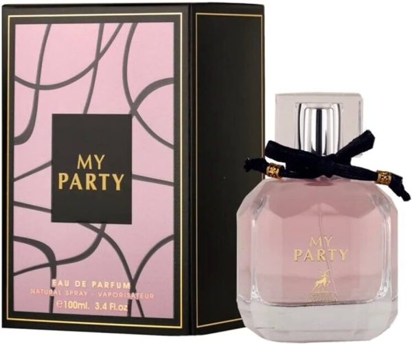 My Party Perfume / Eau De Parfum 100ml by Maison Alhambra / Lattafa is a vibrant and enchanting fragrance designed to elevate any occasion. Inspired by YSL My Party