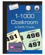 1-1000 Cloakroom Raffle Tickets - Image 5