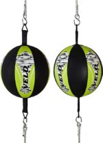 VELO Bean Ball Leather Double End Dodge MMA Boxing Floor to Ceiling Punch Bag - Image 10