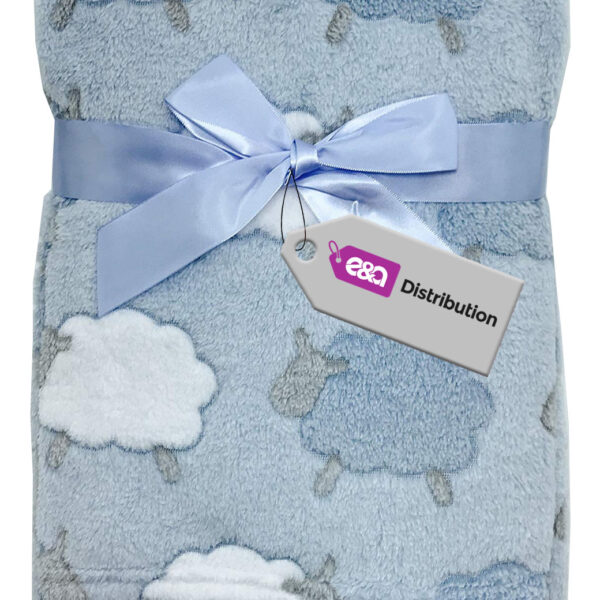 Luxury Soft Micro Fleece Blanket blue star Design