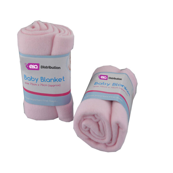 Luxury Soft small Fleece Blanket pink plain Design