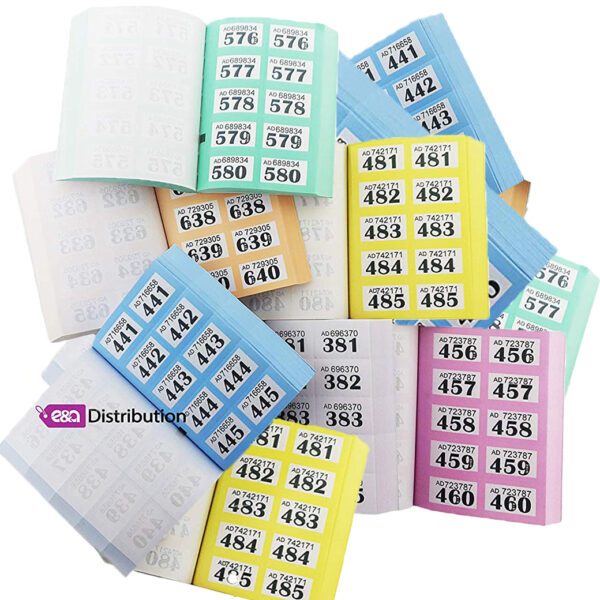 1-1000 Cloakroom Raffle Tickets